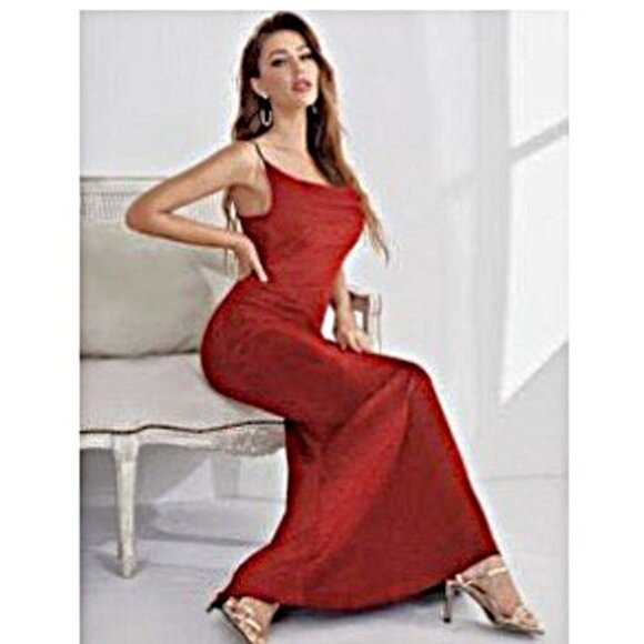 SOLD - Lot of 4 SHEIN Dresses Soft Velour Sparkly Holiday Party Size Small - Picture 4 of 8